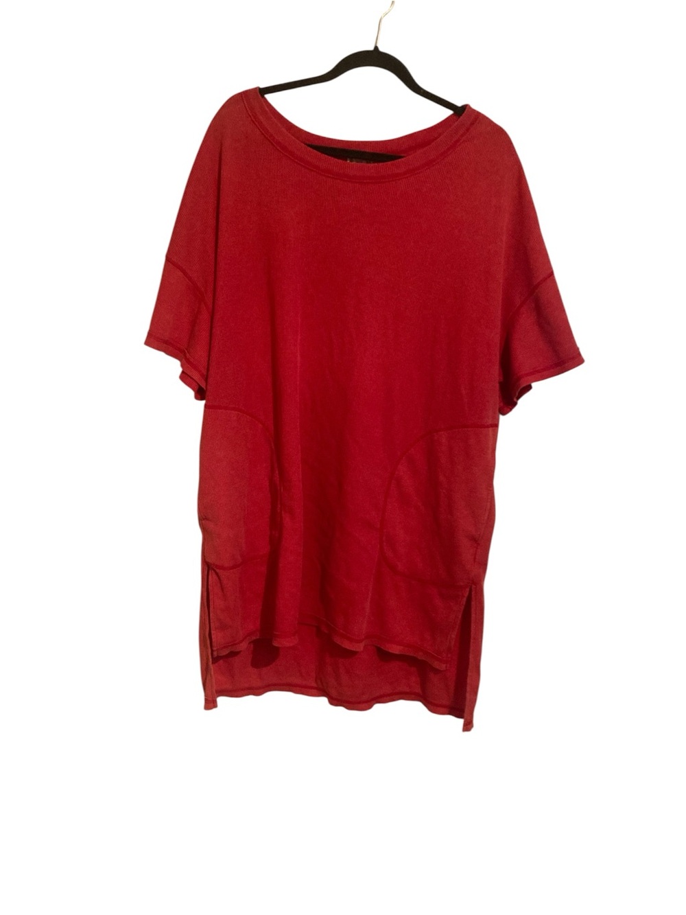 Free People Intimately Oversized Red Short-Sleeve Tee